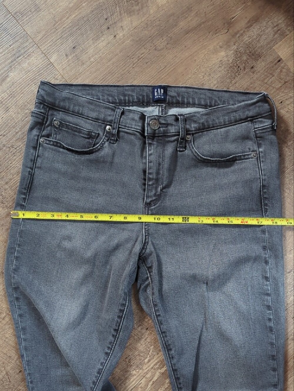 Women's GAP Gray/Black True Skinny Jeans, 31R - Picture 7 of 10